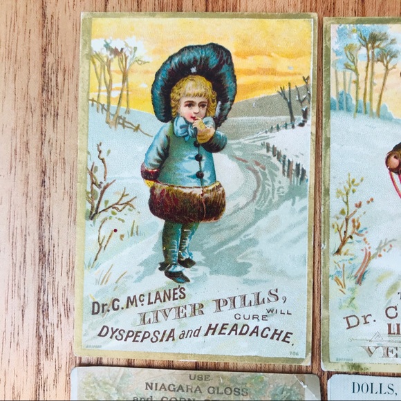Set of 4 Victorian Trade Cards - Picture 3 of 6